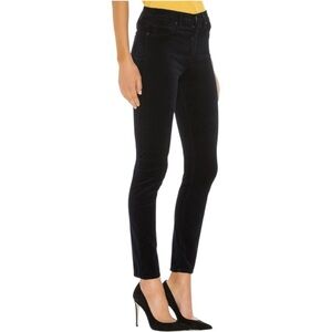 HUDSON JEANS Barbara High-Waisted Skinny Ankle Jeans in Black Velvet